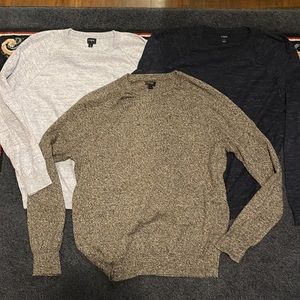 Three Jcrew Sweaters